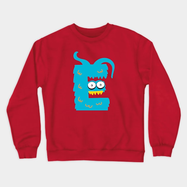 monster E Crewneck Sweatshirt by salimax